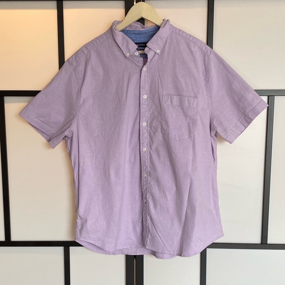 Nautica Classic Fit Short sleeve shirt. Mens XXL - Picture 1 of 8
